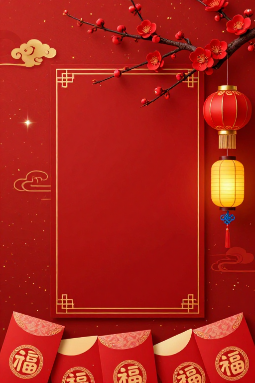 喜庆中国风春节背景图