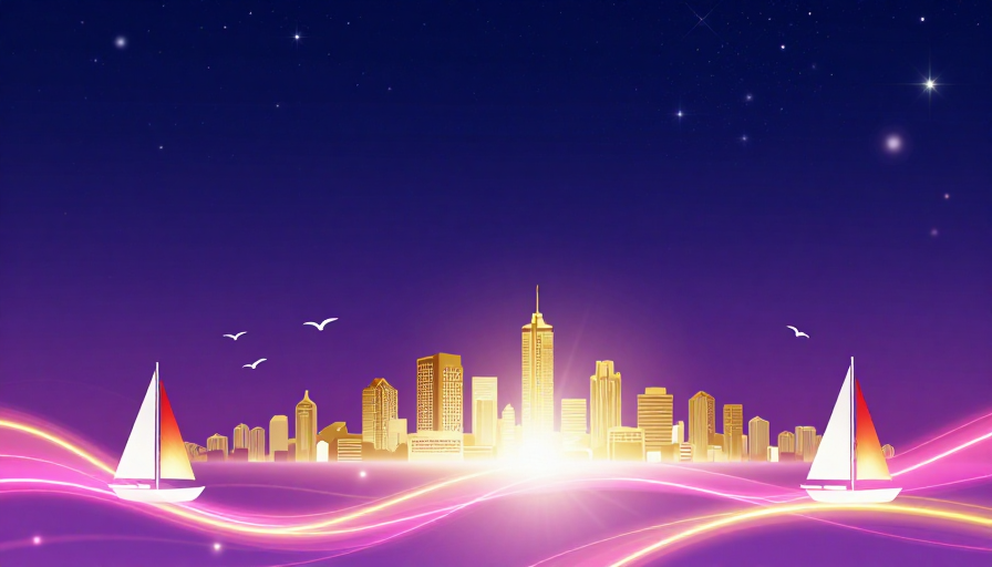 梦幻星空与未来都市剪影：科技浪漫视觉盛宴