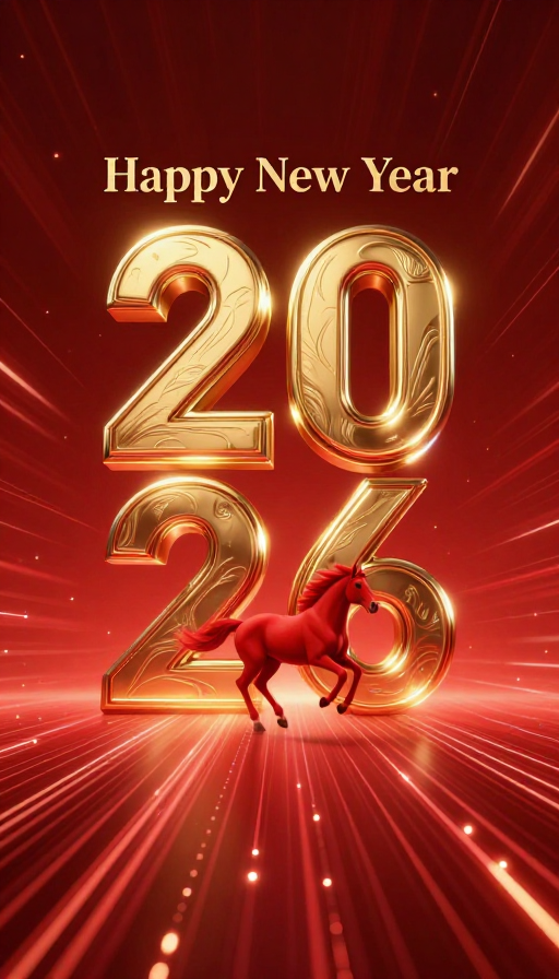 黄金数字2026未来科技新年倒计时
