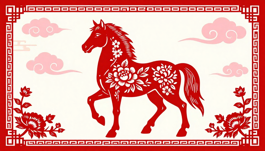 剪纸骏马·传统节庆风