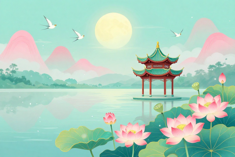 青玉月华:东方诗意庭院