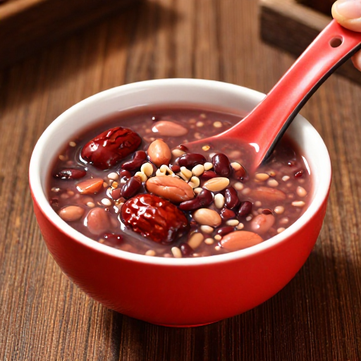 暖光呈现浓郁八宝粥特写