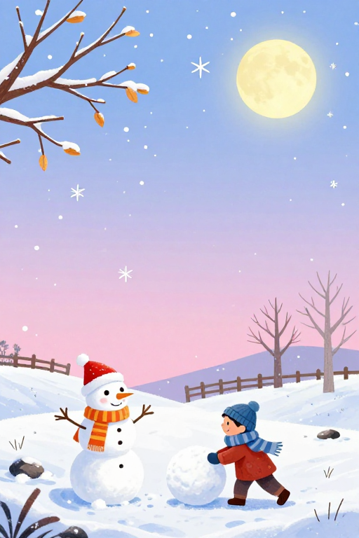 冬日童话：雪人男孩的温暖邂逅