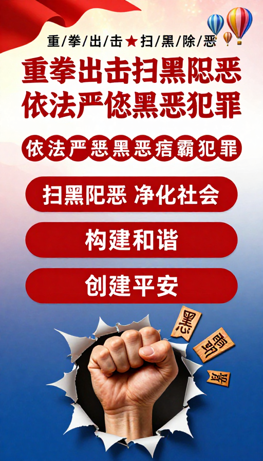 重拳扫黑除恶 依法严惩彰显权威力量