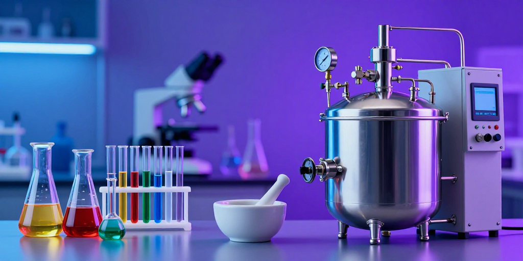 未来科技实验室:霓虹光影下的精准科研