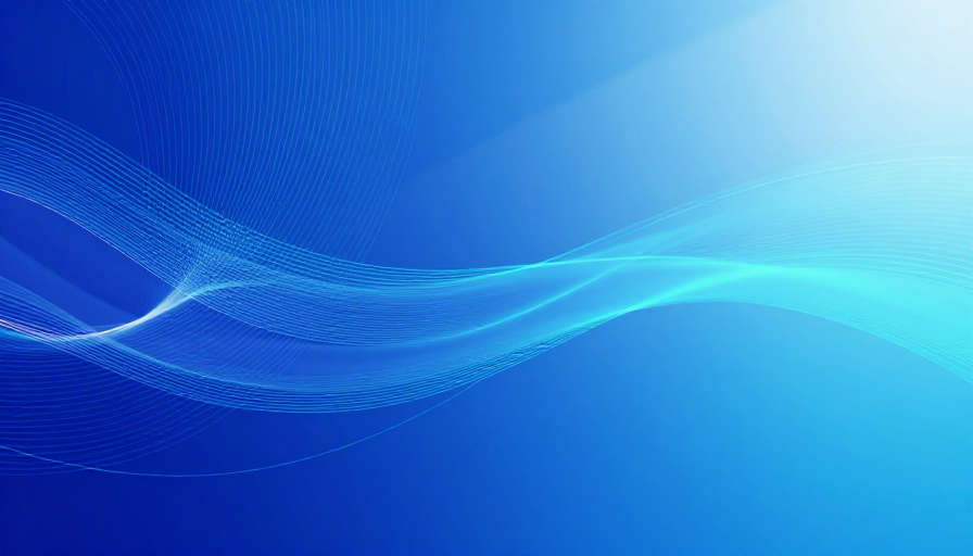 蓝韵流彩：未来感抽象流体背景