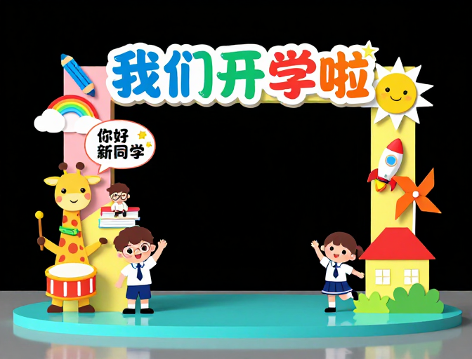 童趣开学季：彩虹立体装置欢迎新同学