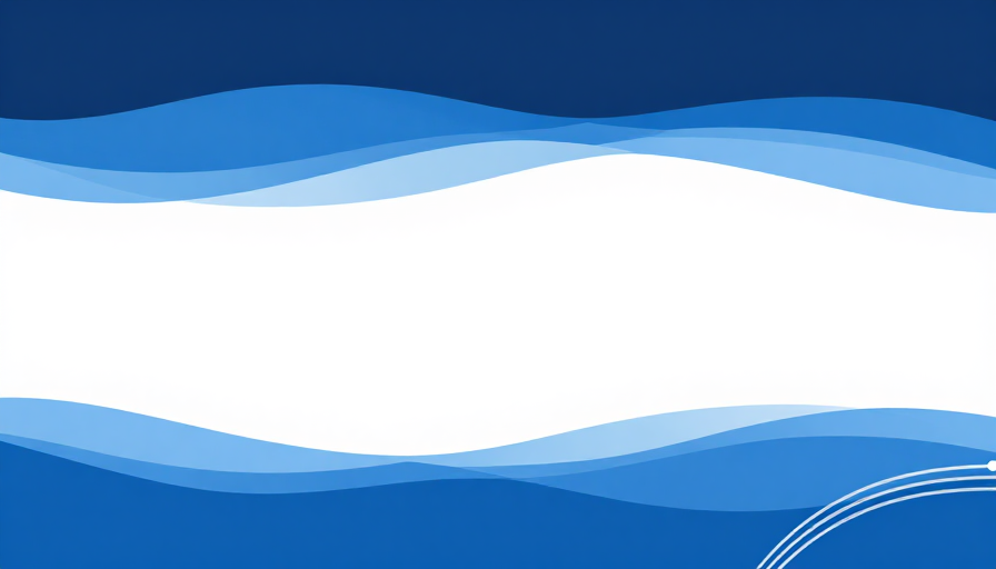 极简蓝白抽象波浪背景设计