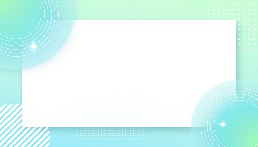 蓝绿渐变几何科技背景设计