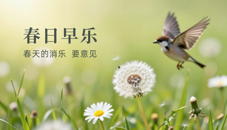 春日微距：蒲公英与雏菊在草地的诗意绽放