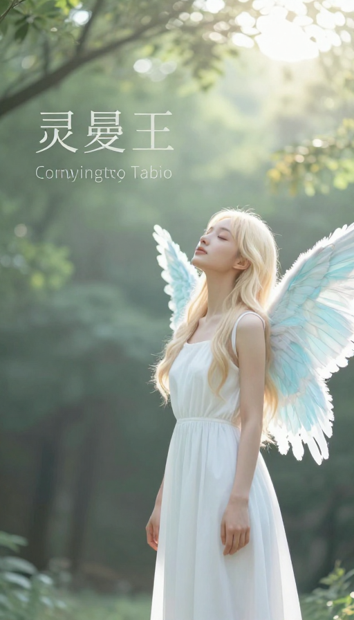 天使之光：纯真与宁静的视觉诗篇