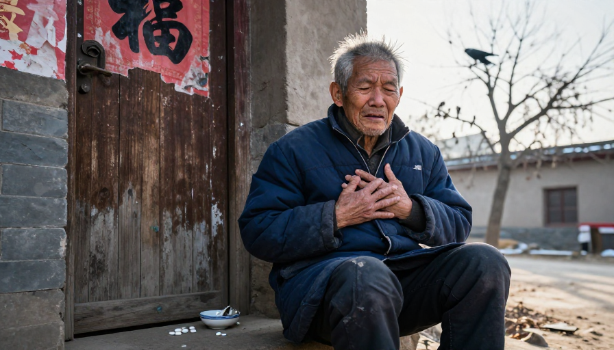 寒冬佝偻的背影:老人的病痛与孤独