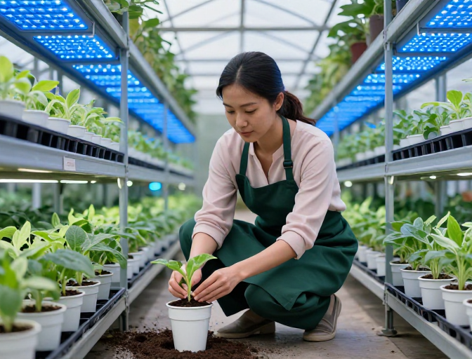 科技赋能绿色未来：温室育苗专业操作