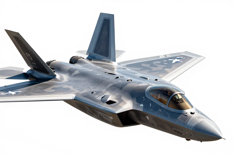 F-22‘猛禽’隐形战机特写:灰蓝迷彩与飞行员细节展示