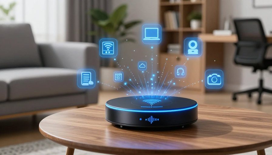 蓝调智能中枢点亮现代家居科技感