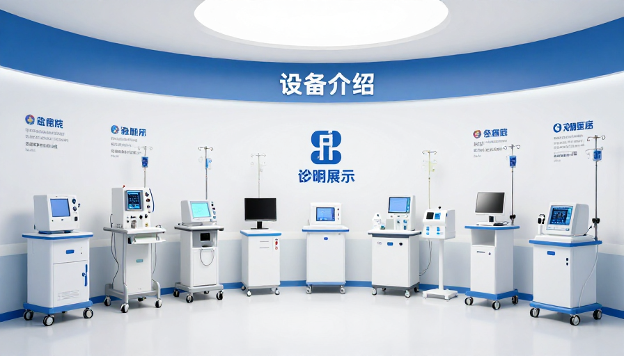 医疗展厅设备展示:多场景诊疗仪器全景图