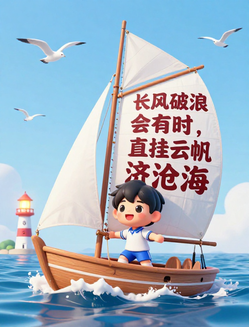 少年乘风破浪，自信扬帆远航