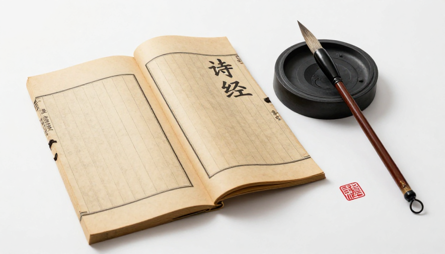 古典美学:诗经古籍场景摄影