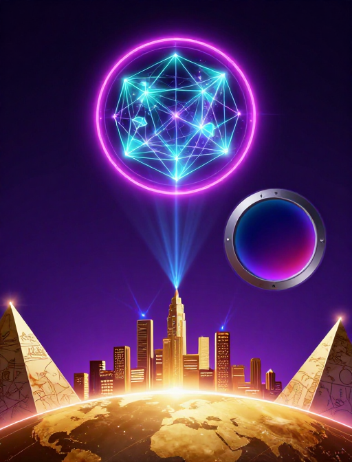 赛博朋克宇宙：未来都市与神秘几何