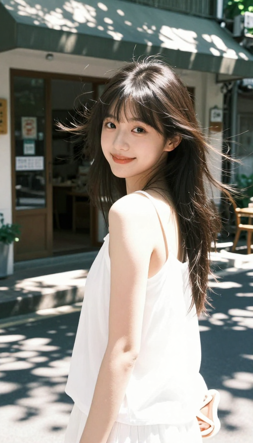 夏日灵动少女写真：日系清新自然风