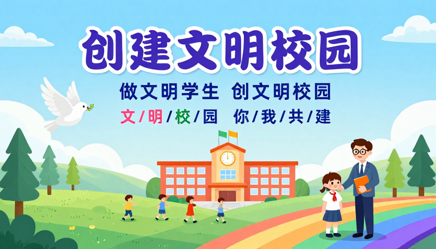共建文明校园 青春向上