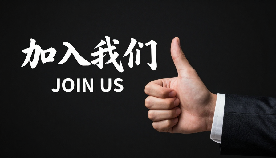 黑色背景书法与商务手势融合,专业号召图