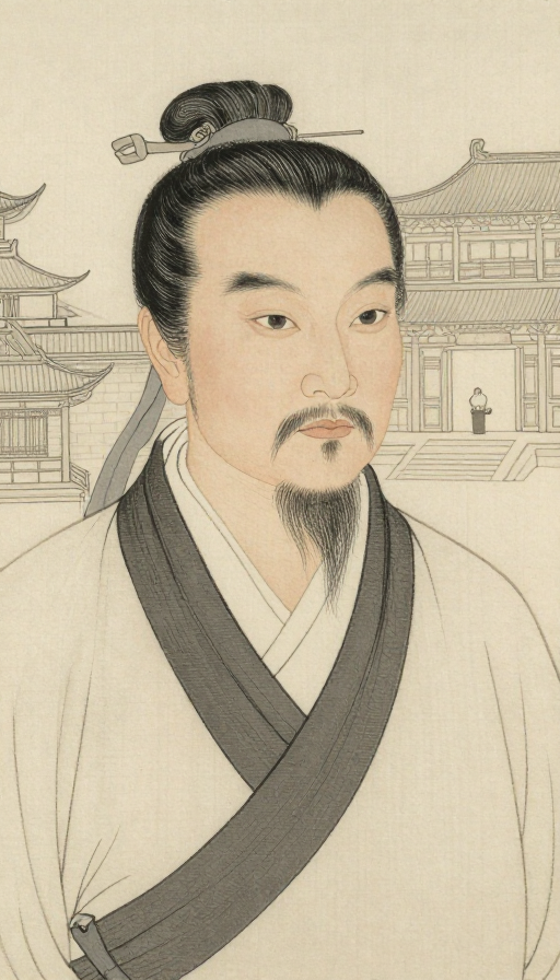 李时珍水墨肖像：古代名医的细腻刻画