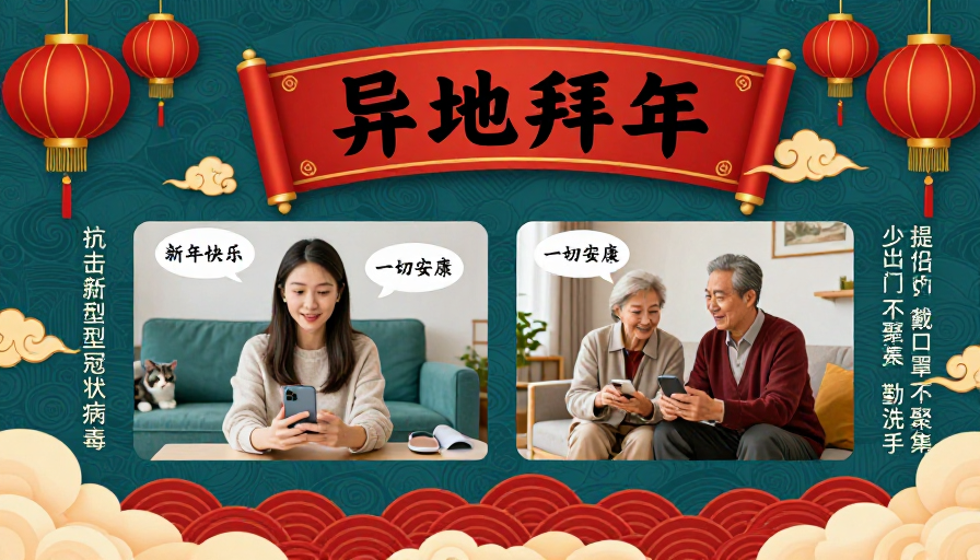 异地拜年：春节温情守护，健康平安共迎新