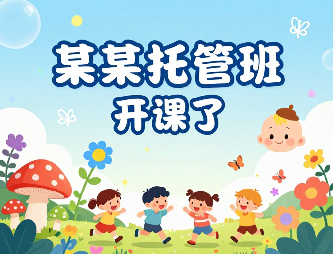 阳光童趣·快乐托管班招生啦！