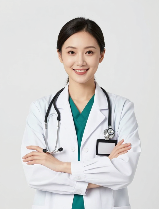 专业女性医生微笑形象,医疗广告宣传用
