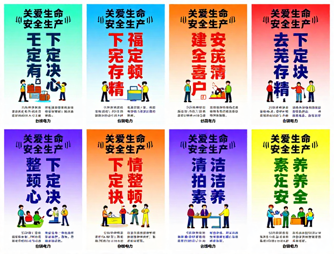 安全与6S管理宣传海报系列展示
