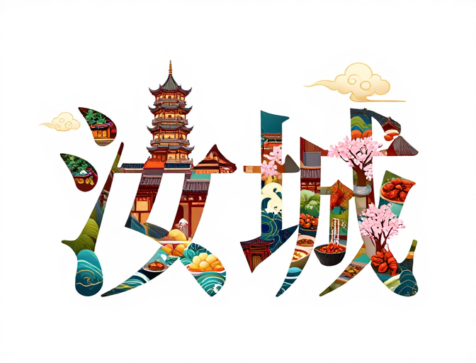 汝城地标美食字体艺术设计