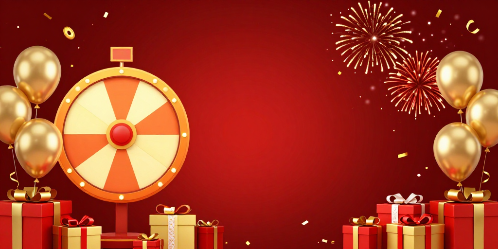 红火喜庆节日促销图，金红配色营造节庆氛围