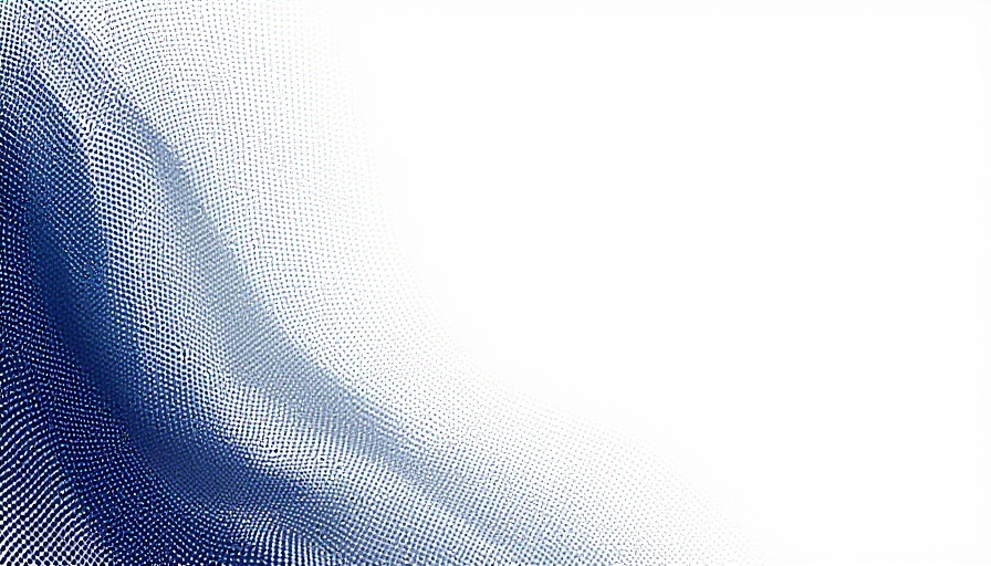 深蓝渐变点阵波浪科技背景设计