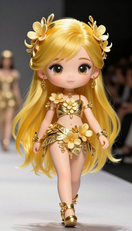 金银花Q版模特秀：可爱少女华丽登场