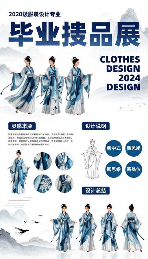 蓝韵水墨·2020级服装设计毕业展