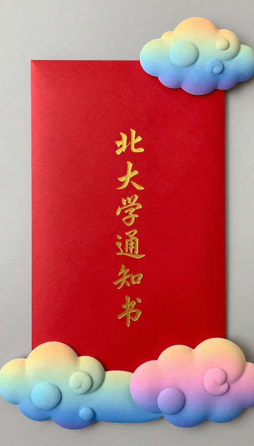 七彩祥云间北大录取通知书惊喜送达