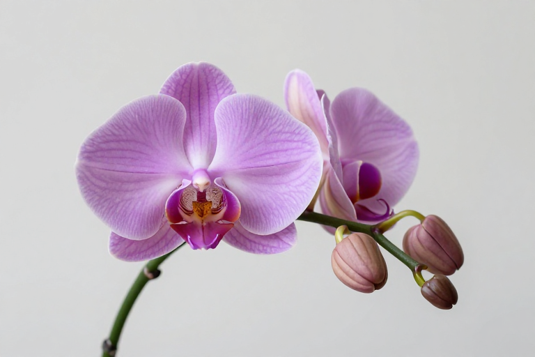 精致淡紫蝴蝶兰高清摄影图