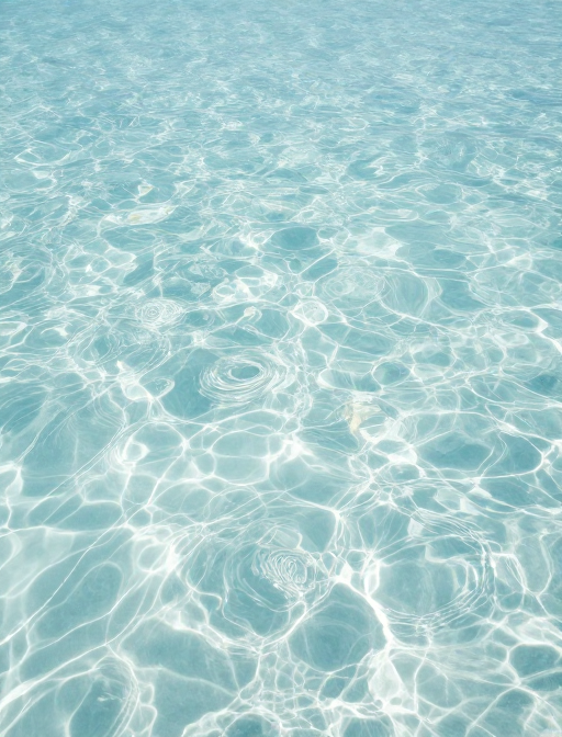 碧海蓝天的纯净之景