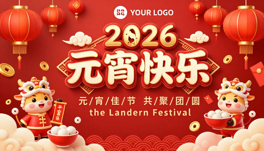 2026元宵佳节·中国风立体贺卡