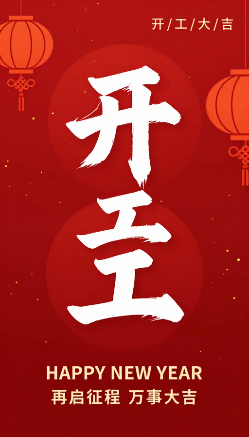 红金交响·中国风开工贺岁海报