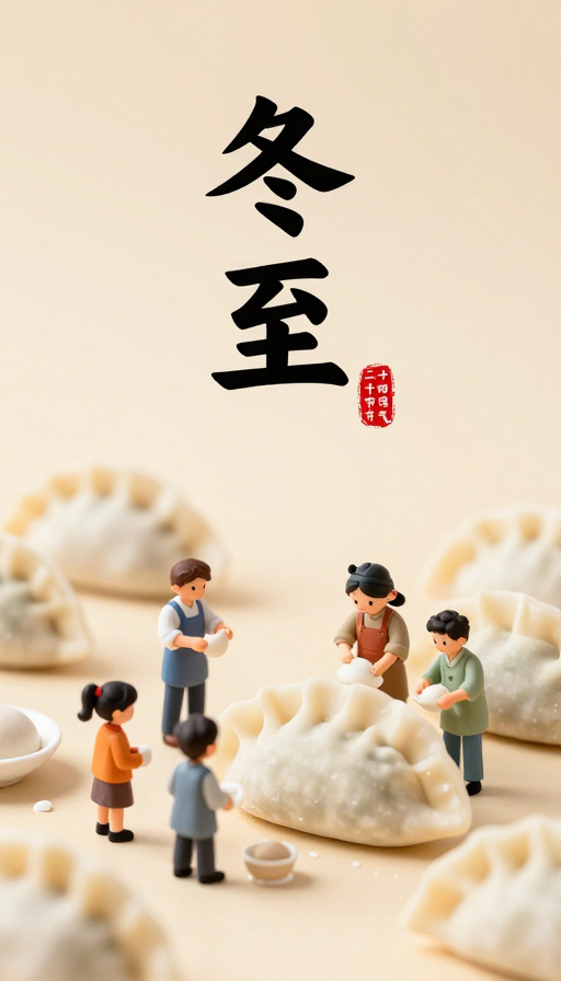 冬至庆团圆:Q版微缩世界中的饺子盛宴