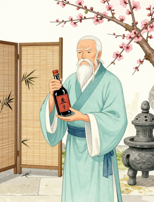 桃林雅韵:水墨风老中医养生之道